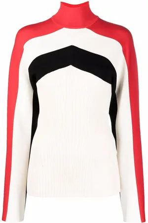 Jil Sander Colour-block roll-neck jumper