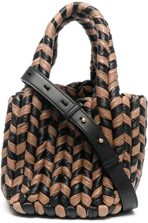 Nanushka Woven top-handle tote