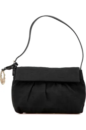 Fendi 2000-2010 Mini Zucca Chef Canvas Flap shoulder bag