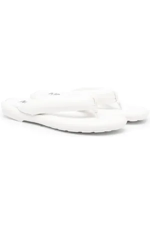 Maison Margiela Logo-print leather flip flops