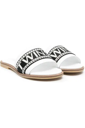 Twin-Set Logo-print slides