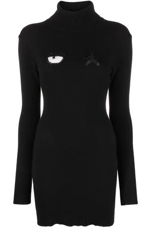 Chiara Ferragni Embroidered-motif long-sleeve dress