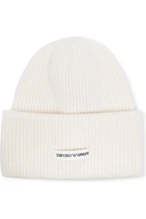 Emporio Armani Logo-patch wool beanie