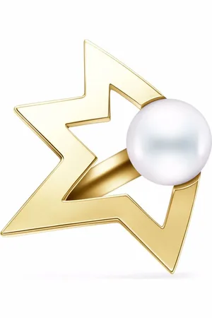 Tasaki 18kt yellow Collection Line Comet Plus pearl ear cuff