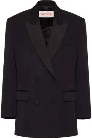 VALENTINO GARAVANI Grisaille double-breasted blazer