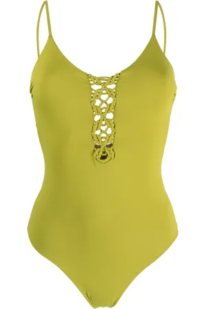 FISICO Braided-detail cut-out swimsuit
