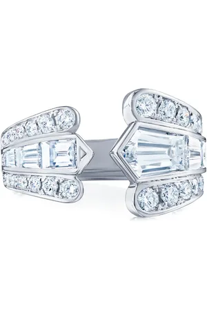 Kwiat 18kt white gold diamond Cascade open ring