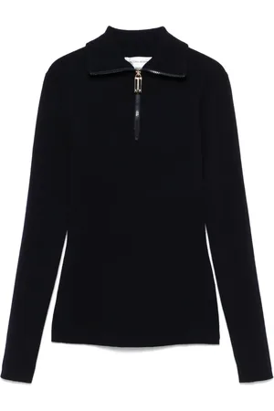 Victoria Beckham Half-zip high-neck sweater