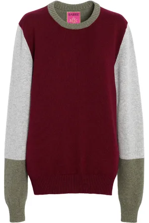 Barrie Colour-block cashmere jumper