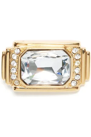 Saint Laurent 1990-2000s rhinestone-embellished brooch