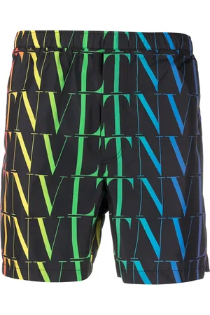 VALENTINO GARAVANI VLTN logo-print swimming shorts