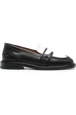 Maison Kitsuné 25mm panelled leather loafers