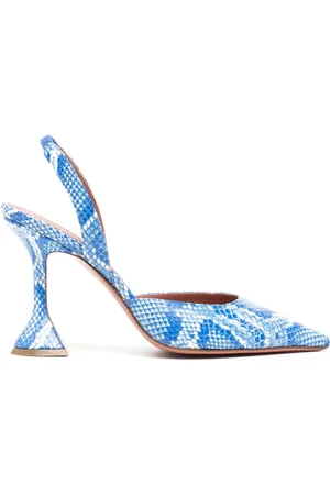 Amina Muaddi Holli 100mm slingback pumps