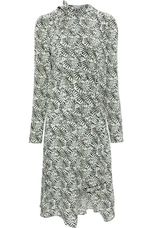 Isabel Marant Umaima grahic-primt midi dress