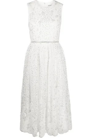 Self-Portrait Beaded midi dress
