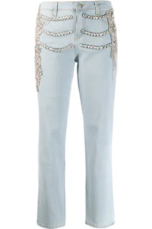Philipp Plein Crystal embellished Boyfriend jeans