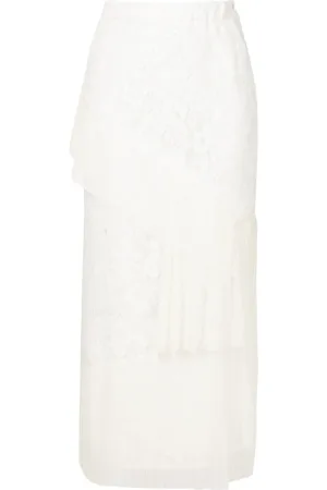 Lethicia Bronstein Corded-lace midi skirt