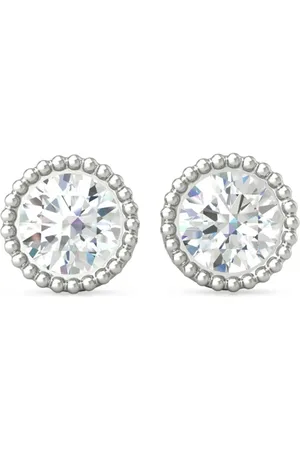 VEYNOU 14kt white gold Kate diamond stud earrings