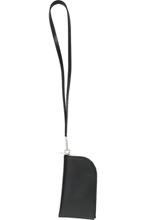 Rick Owens Neck-strap leather wallet