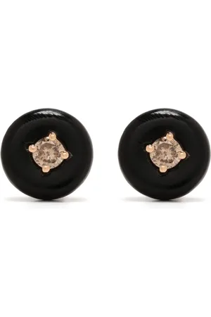 Fernando Jorge 18kt rose Orbit Medium diamond and horn studs