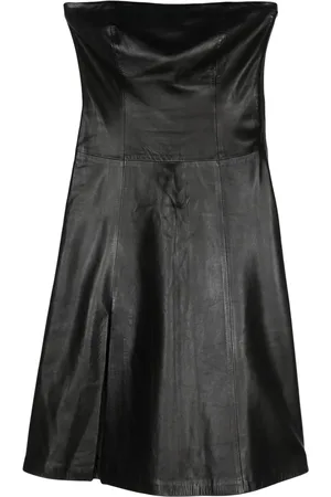 VERSACE 2000s leather dress