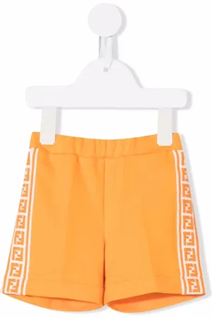 Fendi FF-logo print track shorts