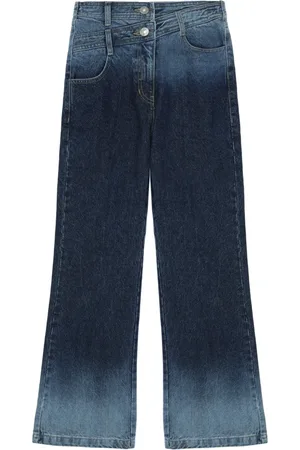 SJYP Gradient-print flared jeans