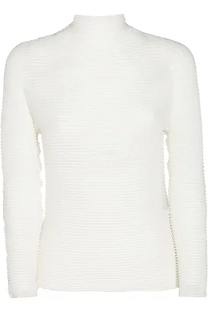Issey Miyake Plissé-effect jumper