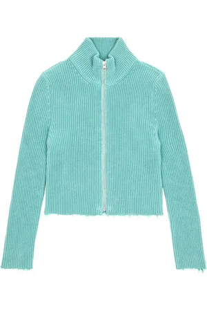 Maison Margiela Raw-cut cropped cardigan