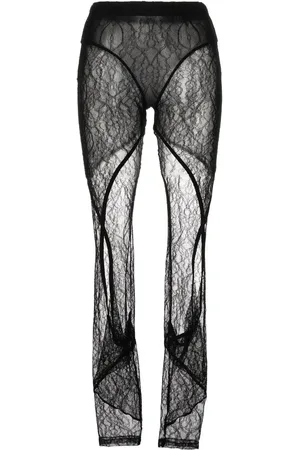 DION LEE Lace high-waisted leggings