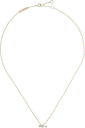 DELFINA DELETTREZ 18kt yellow and white Two In One diamond necklace