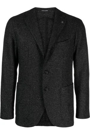 TAGLIATORE Brooch-detail single-breasted blazer