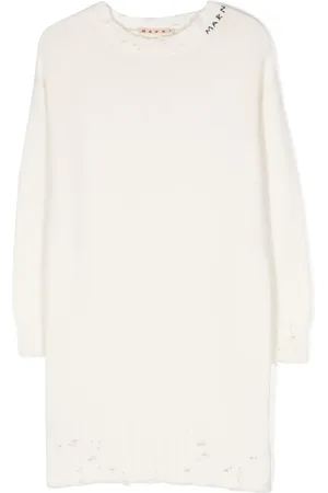 Marni Intarsia-logo knitted dress
