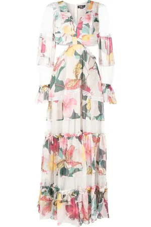 PATBO Hibiscus cut-out maxi dress