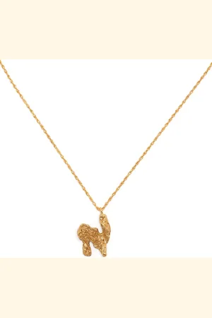 Lee N alphabet pendant necklace