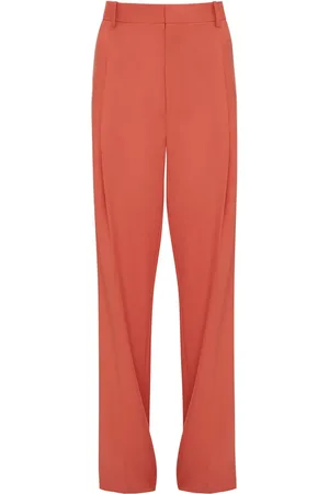 Victoria Beckham Pleat-detail wide-leg trousers