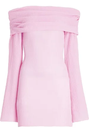 SER.O.YA Galli off-shoulder ribbed dress