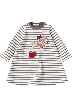 Familiar Embroidered motif cotton dress