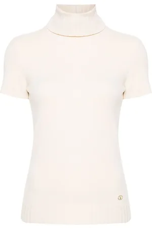 CHANEL 2007 roll-neck knitted top