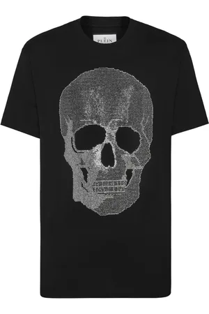 Philipp Plein Rhinestone-embellished cotton t-shirt