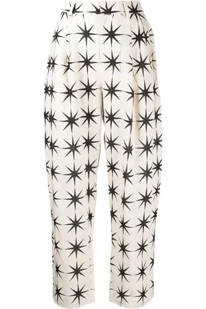 JNBY Printed straight-leg trousers