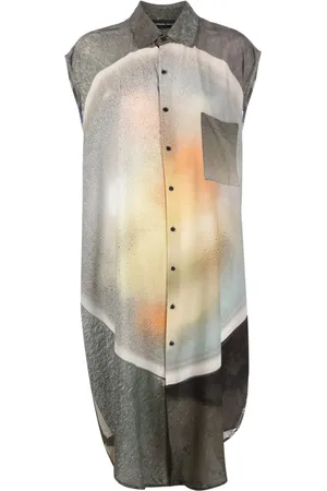 Barbara Bologna Photograph-print button-up dress