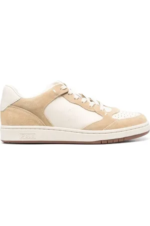 Ralph Lauren Court leather-suede sneakers