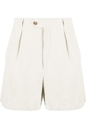 Closed High-waisted organic-cotton shorts