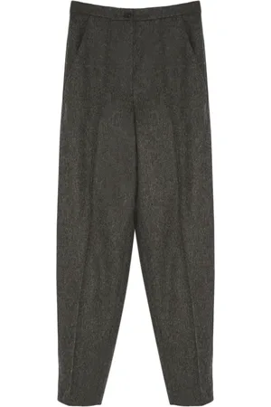 YVES SALOMON Flannel tailored trousers