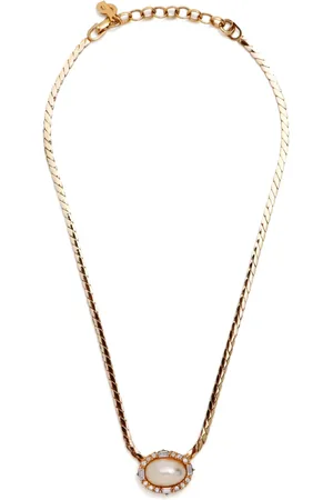 Dior Faux-pearl rhinestone necklace