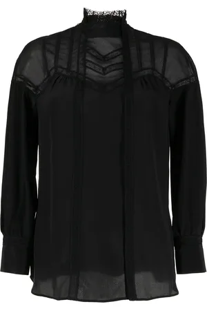 SHIATZY CHEN Tulle panelled silk blouse