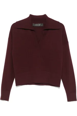 FEDERICA TOSI Fine-knit polo top