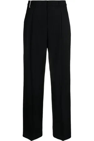 PESERICO SIGN Straight-leg pleat-detail trousers