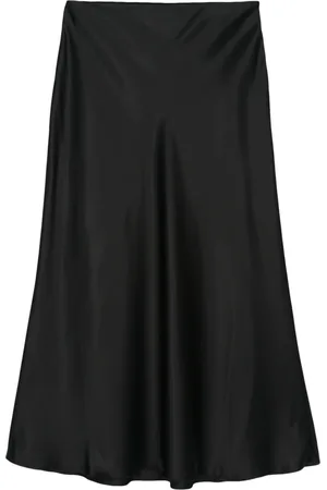 Nanushka Satin midi skirt